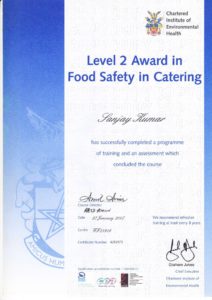 CIEH food safety in catering